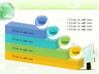 지폐 물결 PPT 템플릿 모니터에서 나오는 돈과 지구본_슬라이드13