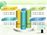 지폐 물결 PPT 템플릿 모니터에서 나오는 돈과 지구본_슬라이드14