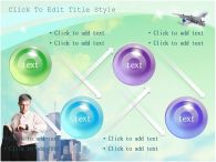 돈 지폐 PPT 템플릿 연두빛 배경 속 비지니스맨과 빌딩_슬라이드5