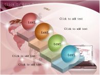 달러 증시 PPT 템플릿 지구본과 노트북 속 금융_슬라이드9