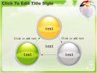 열기구 꽃 PPT 템플릿 초원위의 사람과 풍선이 있는 템플릿_슬라이드14