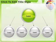 열기구 꽃 PPT 템플릿 초원위의 사람과 풍선이 있는 템플릿_슬라이드15