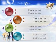 여자 개와 산책 PPT 템플릿 바닷가에서 개와 산책하는 여자_슬라이드5