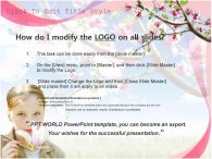 나목련나무 나무와 소녀 PPT 템플릿 자목련나무와 소녀_슬라이드2