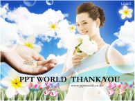 신부 부케 PPT 템플릿 튤립 꽃밭에서 청혼받는 신부_슬라이드16