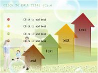 가족 행복한 아이 PPT 템플릿 풍경 속 꽃밭의 행복한 가족_슬라이드8