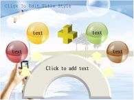푸른호수 보트 PPT 템플릿 호수의 백조와 사진 찍는 손_슬라이드8