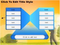템플릿배경 골프 PPT 템플릿 골프 실루엣이담긴 템플릿_슬라이드6