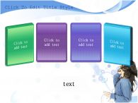 음악듣는 여자 음악감상 PPT 템플릿 머리 날리며 음악듣는 여자_슬라이드6