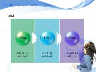 음악듣는 여자 음악감상 PPT 템플릿 머리 날리며 음악듣는 여자_슬라이드12