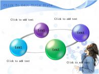 음악듣는 여자 음악감상 PPT 템플릿 머리 날리며 음악듣는 여자_슬라이드14