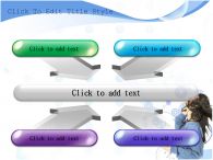 음악듣는 여자 음악감상 PPT 템플릿 머리 날리며 음악듣는 여자_슬라이드15