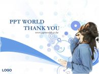 음악듣는 여자 음악감상 PPT 템플릿 머리 날리며 음악듣는 여자_슬라이드16