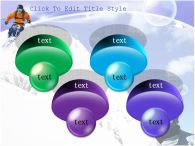 레져 스키어 PPT 템플릿 설원 속 스키를 즐기는 템플릿_슬라이드5