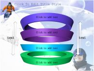 레져 스키어 PPT 템플릿 설원 속 스키를 즐기는 템플릿_슬라이드8