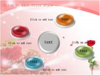 장미 손 PPT 템플릿 발렌타인데이의 초콜릿과 장미_슬라이드6