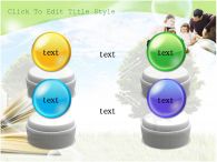 나무 잔디 PPT 템플릿 자연 속 책을 읽고 있는 가족_슬라이드5