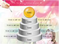 손 아이 PPT 템플릿 튤립과 소녀, 브러시가 있는 템플릿_슬라이드6