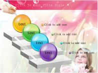 손 아이 PPT 템플릿 튤립과 소녀, 브러시가 있는 템플릿_슬라이드7