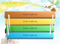 채소 아이 PPT 템플릿 화사한 배경 속 샌드위치 먹는 소녀_슬라이드8