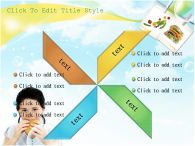 채소 아이 PPT 템플릿 화사한 배경 속 샌드위치 먹는 소녀_슬라이드11