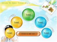 채소 아이 PPT 템플릿 화사한 배경 속 샌드위치 먹는 소녀_슬라이드15