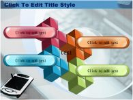 핸드폰 휴대폰 PPT 템플릿 노트북과 PDA_슬라이드10