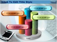 핸드폰 휴대폰 PPT 템플릿 노트북과 PDA_슬라이드13
