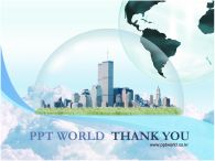 구름 미래 PPT 템플릿 구름위의글로벌도시_슬라이드22