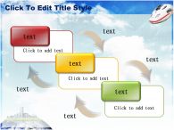 구름 푸른하늘 PPT 템플릿 글로벌도시를 떠나는 기차_슬라이드16