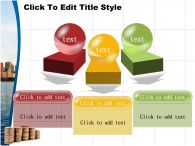 동전 경제 PPT 템플릿 도시 풍경 속 동전_슬라이드15