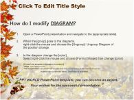 손 낙옆 PPT 템플릿 가을 풍경 속 다람쥐_슬라이드3