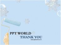 손 물방울 PPT 템플릿 하얀 설원과 페인팅_슬라이드22
