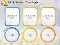 시골 나무 PPT 템플릿 가을 풍경 속 옥수수_슬라이드6