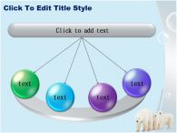 바다 빙하 PPT 템플릿 북극의 곰 가족_슬라이드9