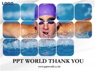 스포츠 물결 PPT 템플릿 수영하는 모습 있는 템플릿_슬라이드4