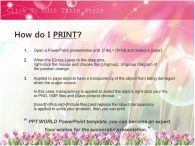꽃 손 PPT 템플릿 튤립과 소녀 브러시가 있는 템플릿_슬라이드3