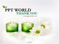 꽃 풍경 PPT 템플릿 꽃과 촛불이 있는 템플릿_슬라이드20