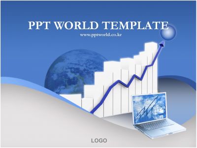그래프 글로벌 PPT 템플릿 글로벌금융
