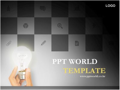 ppt 템플릿 PPT 템플릿 스터디아이콘과전구(메인)