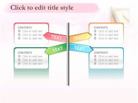 물방울 발표서 PPT 템플릿 핑크색 하늘위의 계단_슬라이드6