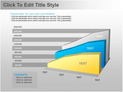 ppt 템플릿 PPT 템플릿 1종 3차원 영역형차트_슬라이드1