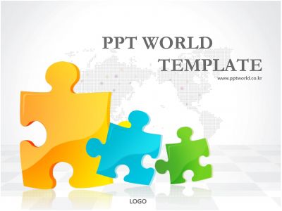 기획서 화려한 일러스트 퍼즐 제안서 PPT 템플릿 [고급형]화려한 일러스트 퍼즐 제안서