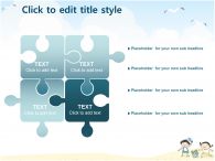 구름 하늘 PPT 템플릿 [애니형]해변가에 모래장난하는 아이들(자동완성형 포함)_슬라이드12