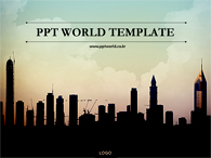 문서디자인 피피티월드 PPT 템플릿 [고급형]석양의 건설현장(자동완성형포함)_슬라이드1