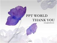 심플한 보라빛 꽃 동물/식물 PPT 템플릿 [고급형]심플한 보라빛 꽃(자동완성형포함)_슬라이드20