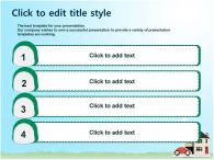 illustration illustrator PPT 템플릿 집과 자동차가 있는 템플릿(자동완성형 포함)_슬라이드5