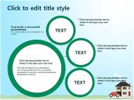 illustration illustrator PPT 템플릿 집과 자동차가 있는 템플릿(자동완성형 포함)_슬라이드9