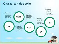 illustration illustrator PPT 템플릿 집과 자동차가 있는 템플릿(자동완성형 포함)_슬라이드14