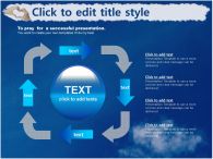 꿈 하늘 배경의 꿈과 사랑 PPT 템플릿 [고급형]하늘 배경의 꿈과 사랑(자동완성형포함)_슬라이드24